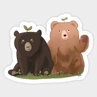 Cute bears illustration Sticker